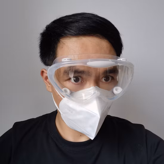 Lunettes de sécurité de protection anti-buée anti-salive